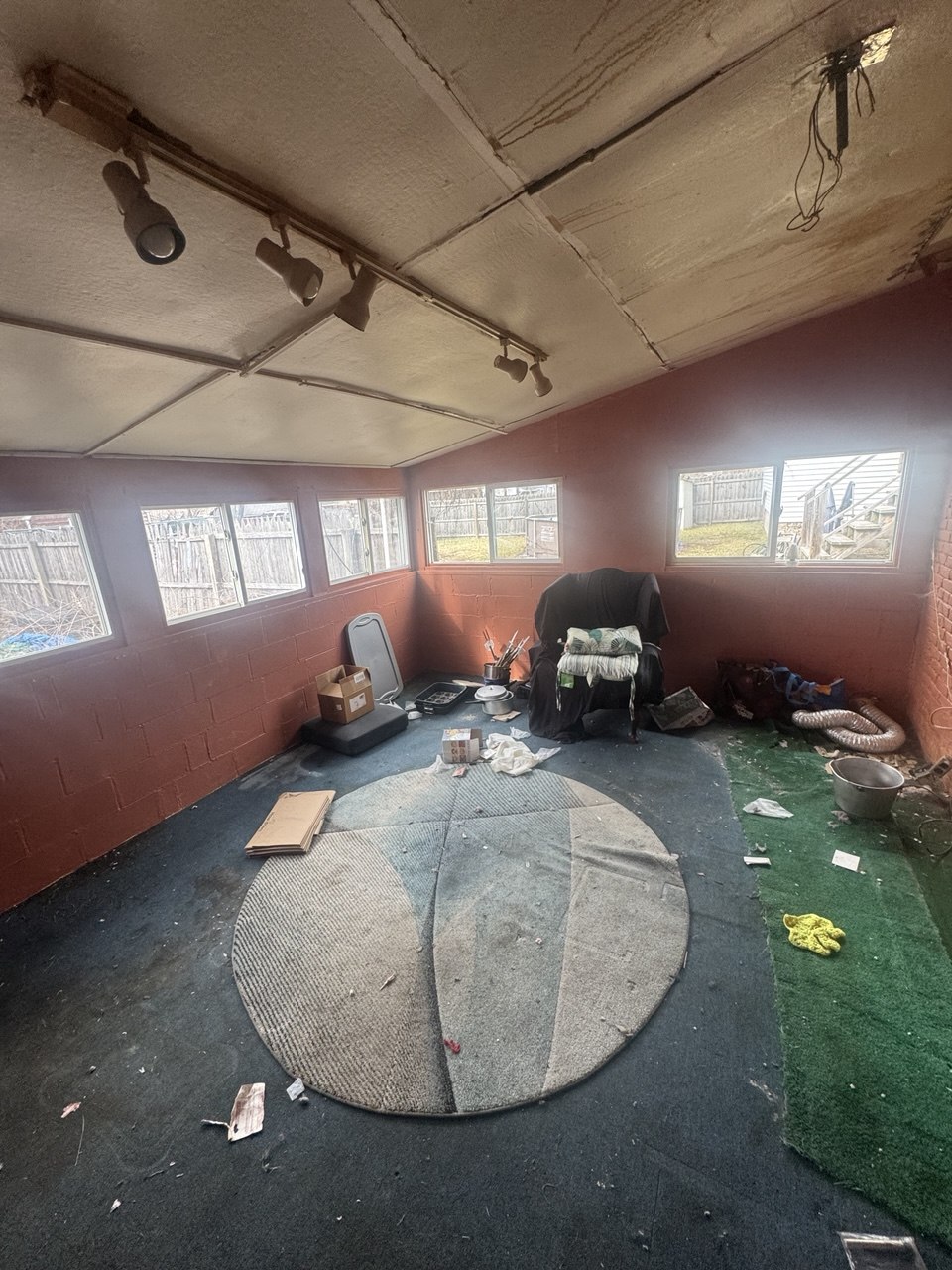 Interior of a home we bought, before renovation