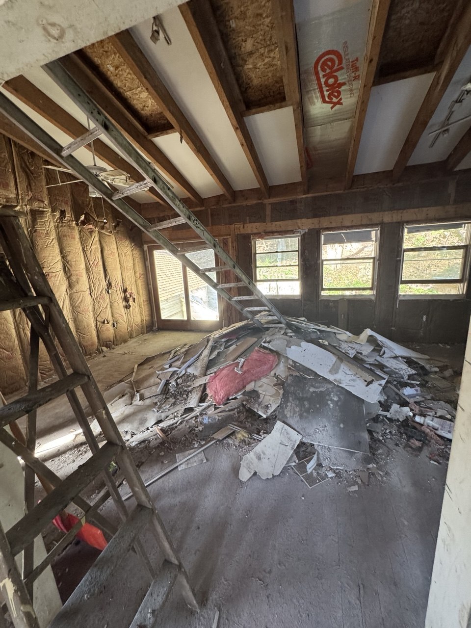 Interior renovation in progress on a home we bought